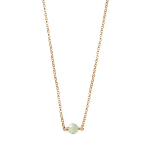 Collier ras de cou en pierre d'aventurine verte naturelle - Essentiel ( Best Seller)