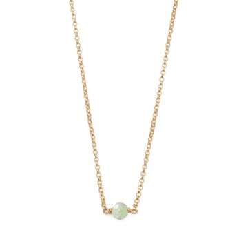 Collier ras de cou en pierre d'aventurine verte naturelle - Essentiel ( Best Seller) 1