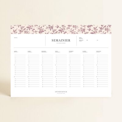 Stationery - Purple Campaign Weekly Planner
