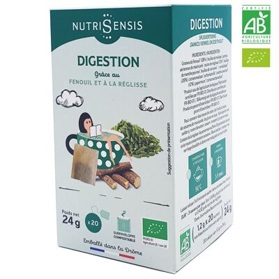 NUTRISENSIS - Organic digestion infusion - 20 sachets