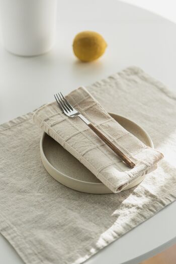 Set de table en lin - Tissu durable 1