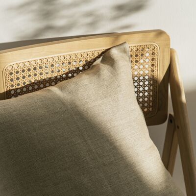 Beige Linen Cushion Cover