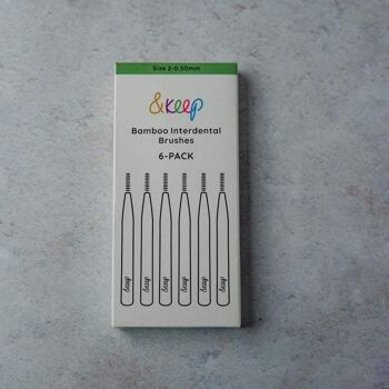 &Keep Brosses interdentaires en bambou de différentes tailles 11