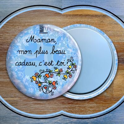 Pocket mirrors - Long live moms BLUE