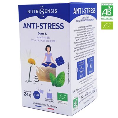 NUTRISENSIS - Infusión antiestrés ecológica - 20 sobres