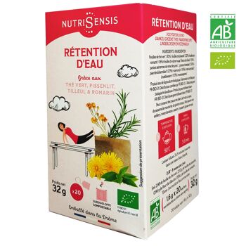 NUTRISENSIS - Infusion rétention d'eau bio - 20 sachets 1