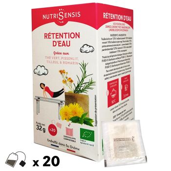 NUTRISENSIS - Infusion rétention d'eau bio - 20 sachets 2