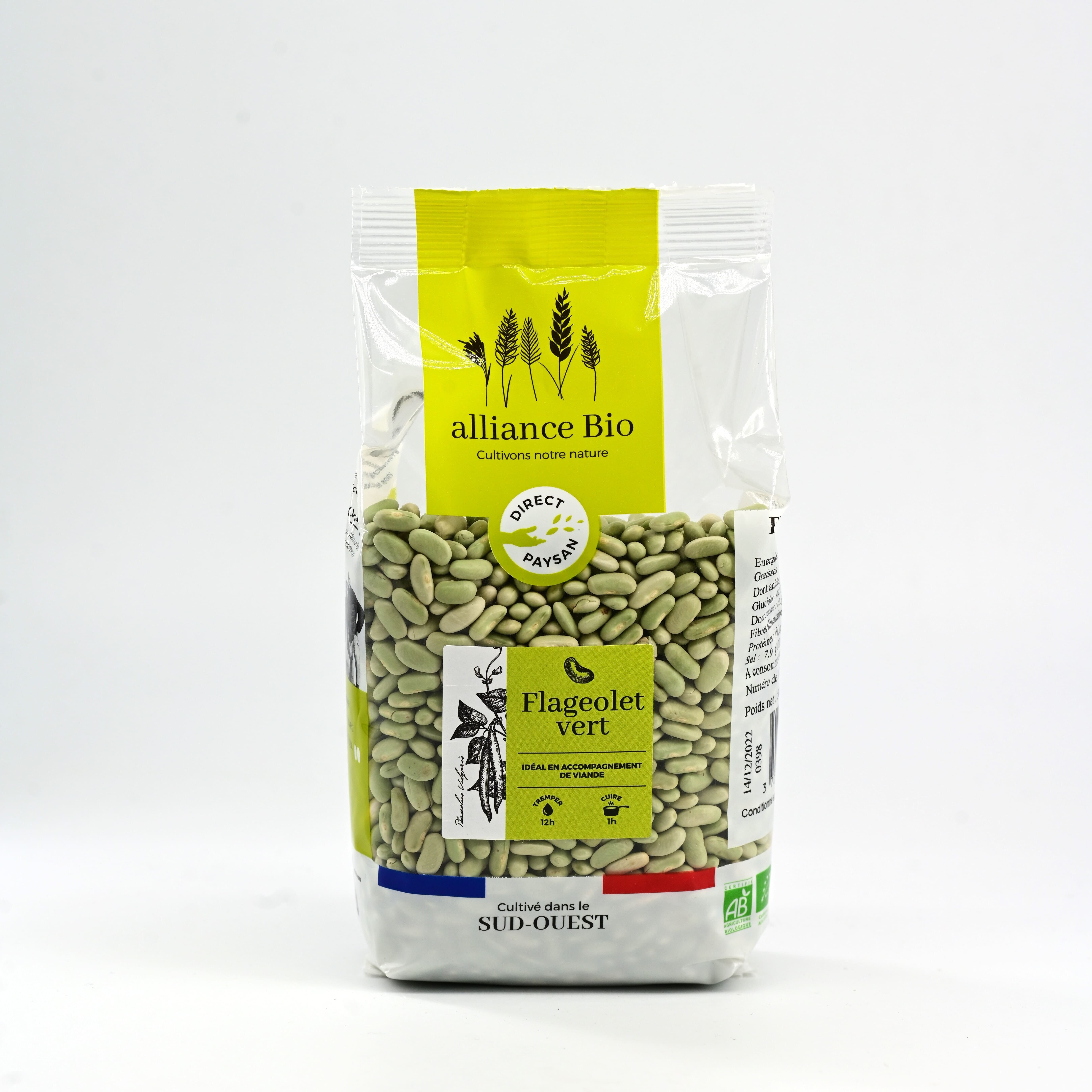 Flageolet verde biologico francese – 500g