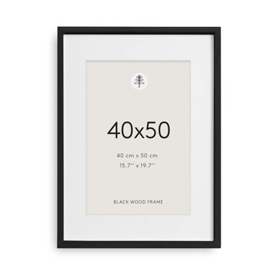 Black Picture Frame, 40x50 - Made to order