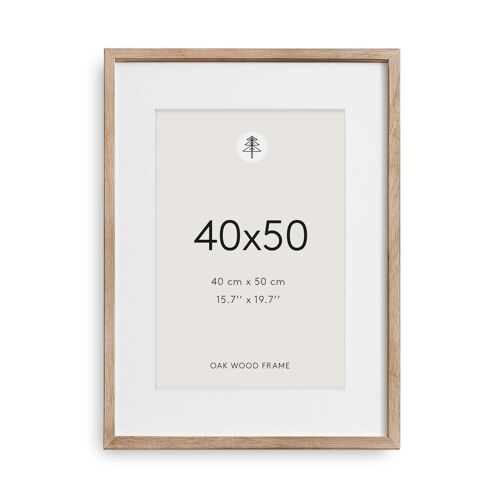Oak Picture Frame, 40x50 - Made to order