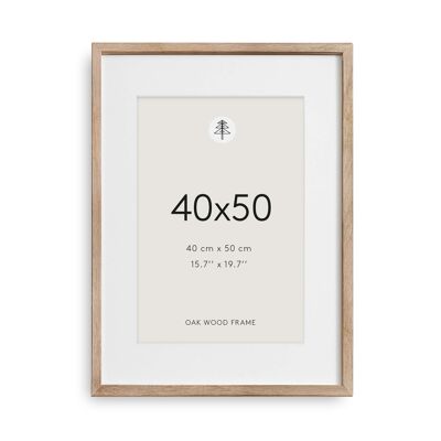 Oak Picture Frame, 40x50 - Made to order