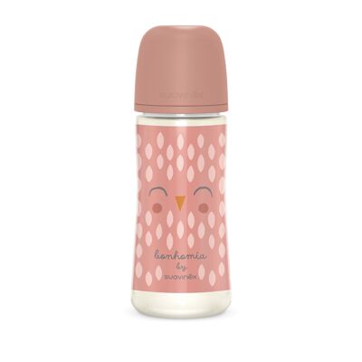 SUAVINEX, BOTELLA 360ML PEZÓN SXPro L - BONHOMIA Rosa