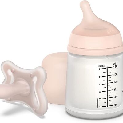 SUAVINEX, SET Zerø,Zerø BIBERÓN 180ML A + CHUPETE -2/2M