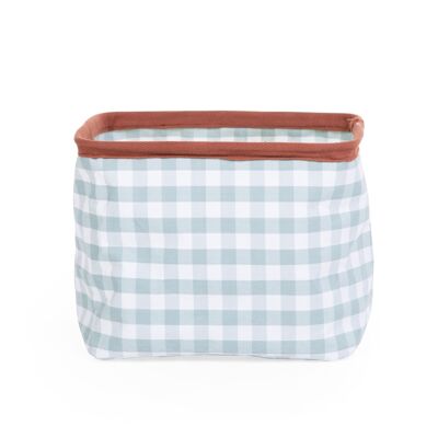 CHILDHOME, BASKET VICHY SAGE 25X20X20