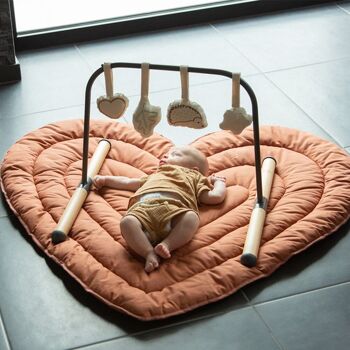 CHILDHOME, TAPIS DE JEU COEUR 120CM TERRACOTTA 2