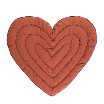 CHILDHOME, TAPIS DE JEU COEUR 120CM TERRACOTTA 6