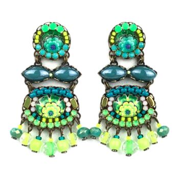 BOUCLES D'OREILLES CITRON VERT