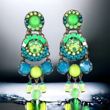 BOUCLES D'OREILLES CITRON VERT 1