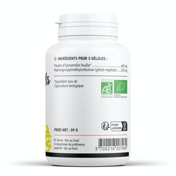 Hamamélis Biologique - 220 mg - 200 gélules végétales 3