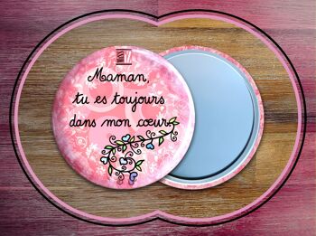 Miroirs de poche - Vivent les mamans ROSE 1