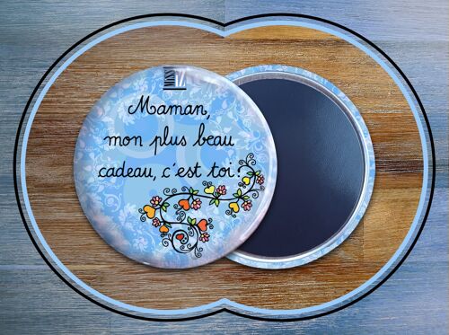 Magnets de frigo - Vivent les mamans BLEU