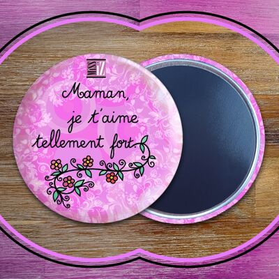 Magnets de frigo - Vivent les mamans LILAS