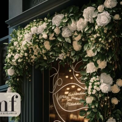 Personalized floral facade
