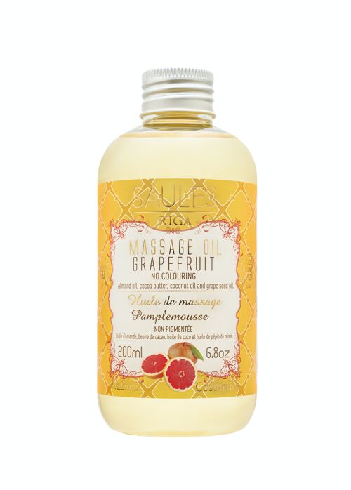 Saules Fabrika Huile de massage Pamplemousse 200 ml