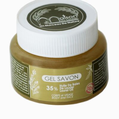 Savon D'Alep Gel nettoyant visage, 35% Huile de baie de laurier