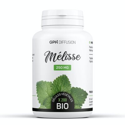 Bio-Zitronenmelisse - 250 mg - 200 Gemüsekapseln