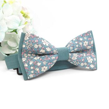 Noeud papillon en tissu Liberty pour votre mariage Japs sauge - Battoir 2