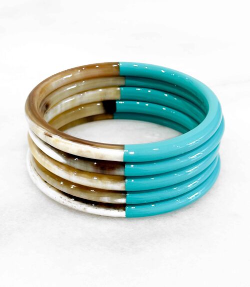 Bracelet coloré en corne véritable - Couleur 3115C