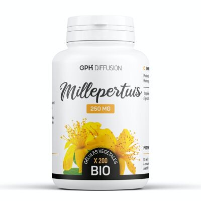 Millepertuis Biologique - 250 mg - 200 gélules végétales
