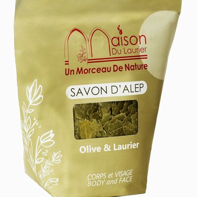 Savon D'Alep en paillettes 1kg Olive & Laurier