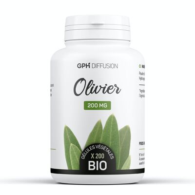 Olivo Ecológico - 200 mg - 200 cápsulas vegetarianas