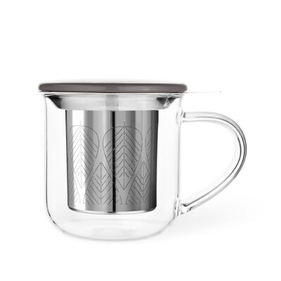 Minima Eva Infuser Mug 0,40L, wool grey lid, inox filter