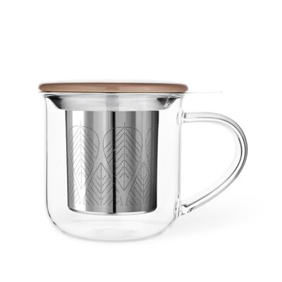 Minima Eva Infuser Mug 0,40L, powder brown lid, inox filter