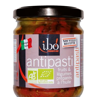 Antipasti di frutta e verdura sott'olio