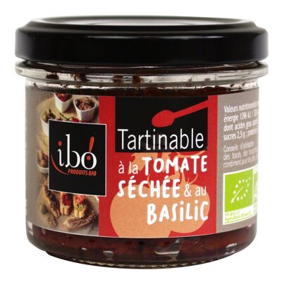 Spreadable with sun-dried tomato and basil