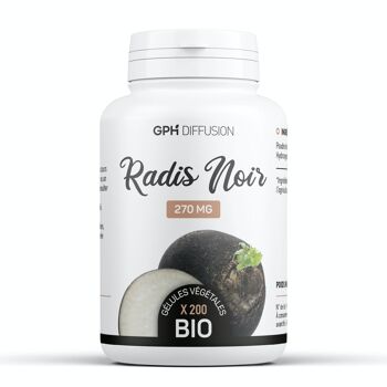 Radis noir Biologique - 270 mg - 200 gélules végétales 1