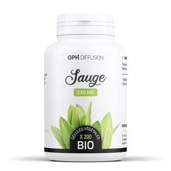 Sauge Biologique - 230 mg - 200 gélules végétales 1