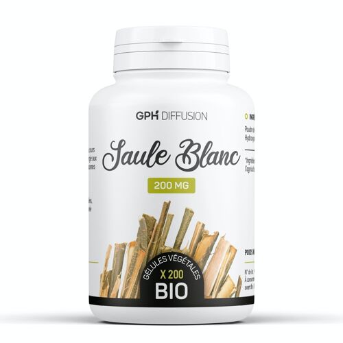 Saule blanc Biologique - 200 mg - 200 gélules végétales