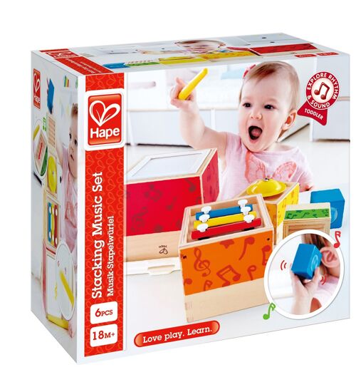 Hape - Jouet en bois - Boites musicales gigognes