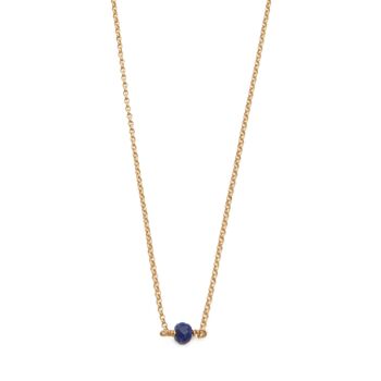 Collier en pierre naturelle de lapis lazuli bleu - Essentiel (Best Seller) 2