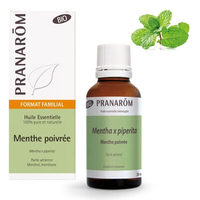 HUILES ESSENTIELLES MENTHE POIVREE PARTIE AERIENNE BIO 30 ML