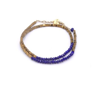 Myriade double bracelet - Lapis Lazuli