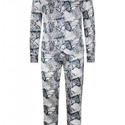 Zebra Print 100% Silk Pyjama Set