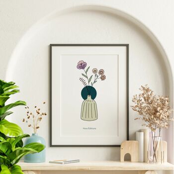 Affiche décorative Florale Minimaliste A3/A4 - Alyzée 2