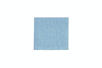 6 serviettes, 100 % lin, délavées, Blue Horizon 2