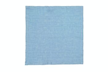 6 serviettes, 100 % lin, délavées, Blue Horizon 3